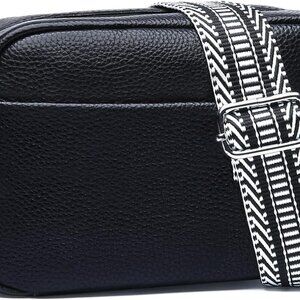 Small Crossbody Bags for Women Genuine Leather, Guitar Strap Shoulder Handbag Pu